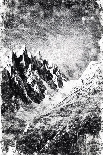 Gritty Analog Halftone style reference image — halftone dot matrix