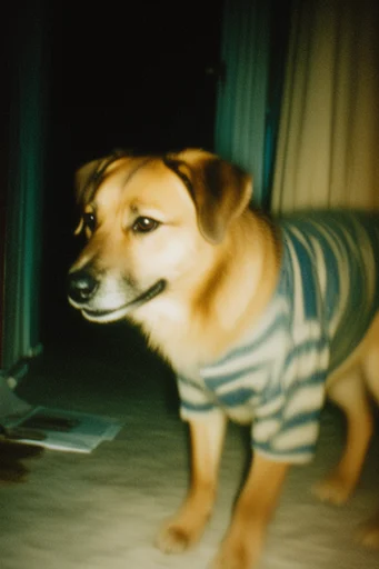 Moody Analog Noir style reference image — heavy analog film grain