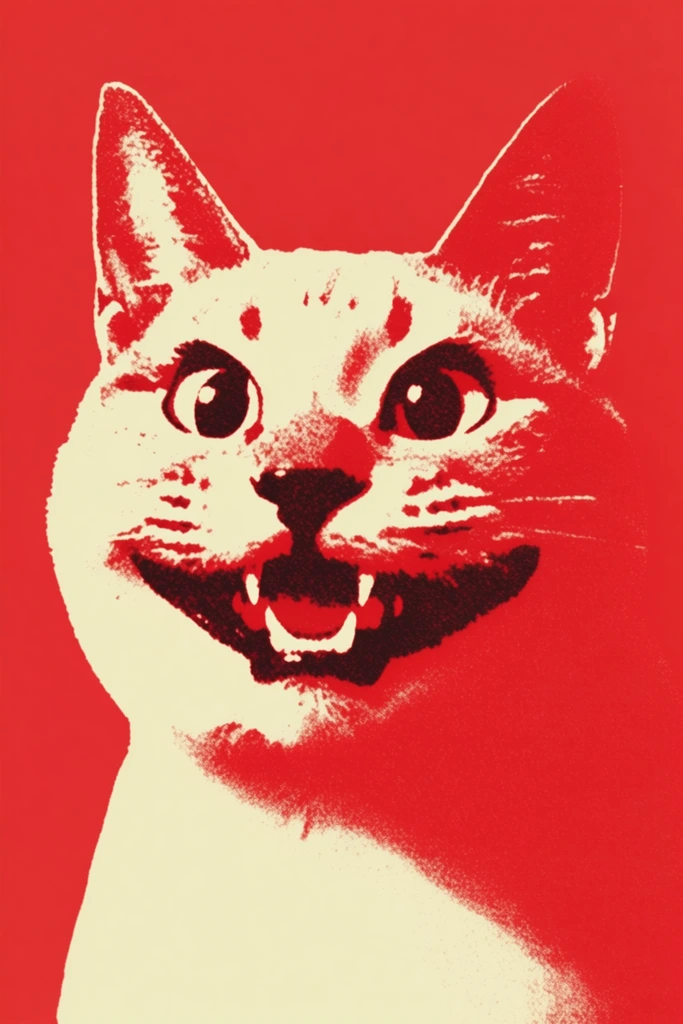 Graphic Printmaker Pop style AI image example 3