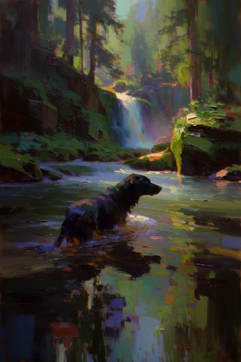 Textured Impressionist Atmosphere style reference image — painterly impressionism