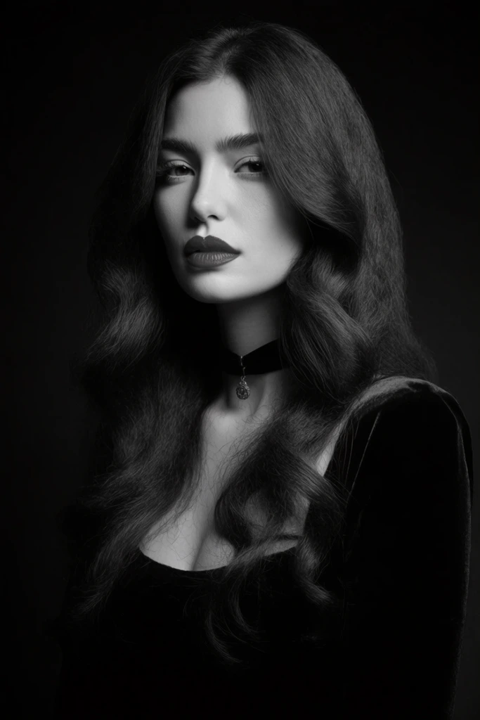 Dramatic Chiaroscuro Monochrome style AI image example 1