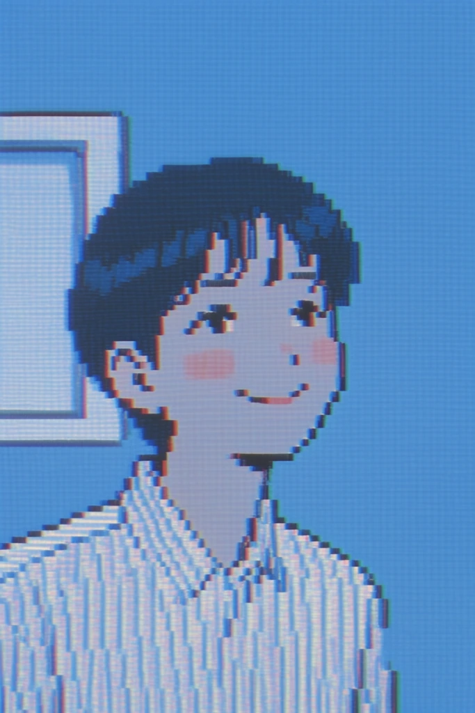 Nostalgic Digital Phosphor style AI image example 1