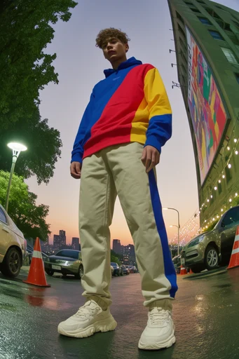 Dynamic Fisheye Streetwear style reference image — fisheye lens distortion