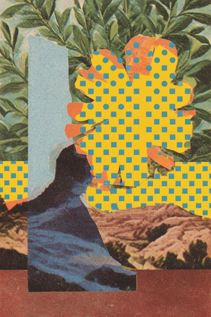 Glitch Botanical Synthesis style AI image example 2