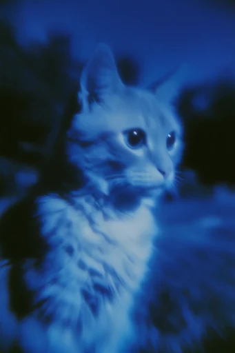 Ethereal Nocturnal Cyanotype style reference image — nocturnal haze
