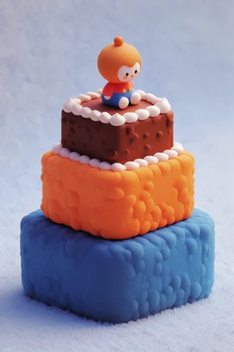 Tactile Voxel Whimsy style reference image — playful toy aesthetic