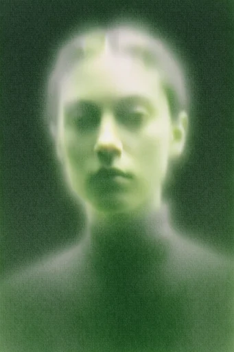 Ethereal Bio-Luminescent Grain style reference image — acidic color gradients