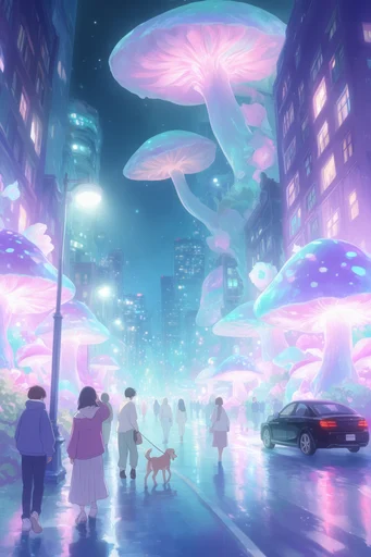 Ethereal Luminescent Fantasy style reference image — bioluminescent glow