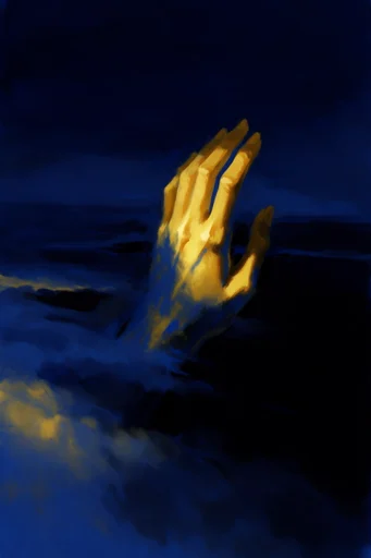 Luminous Nocturnal Chiaroscuro style reference image — painterly expressive brushstrokes