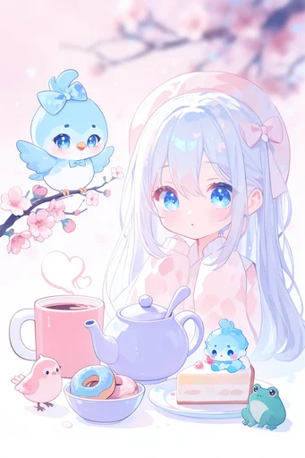 Ethereal Pastel Kawaii style reference image — ethereal high-key lighting