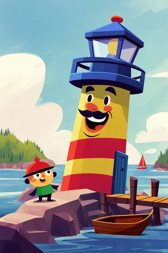 Dynamic Retro Pop style reference image — stylized cartoon character