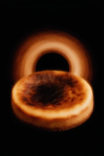 Luminous Astral Void style reference image — vibrant cyan and orange
