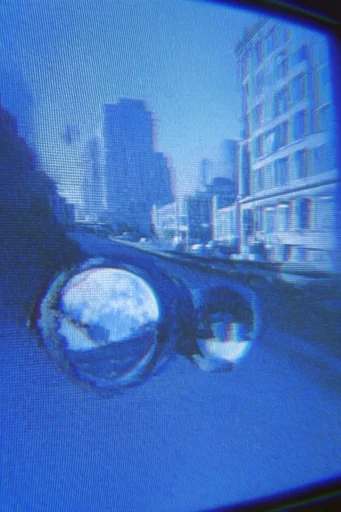 Nocturnal Analog Glitch style reference image — tactile halftone texture