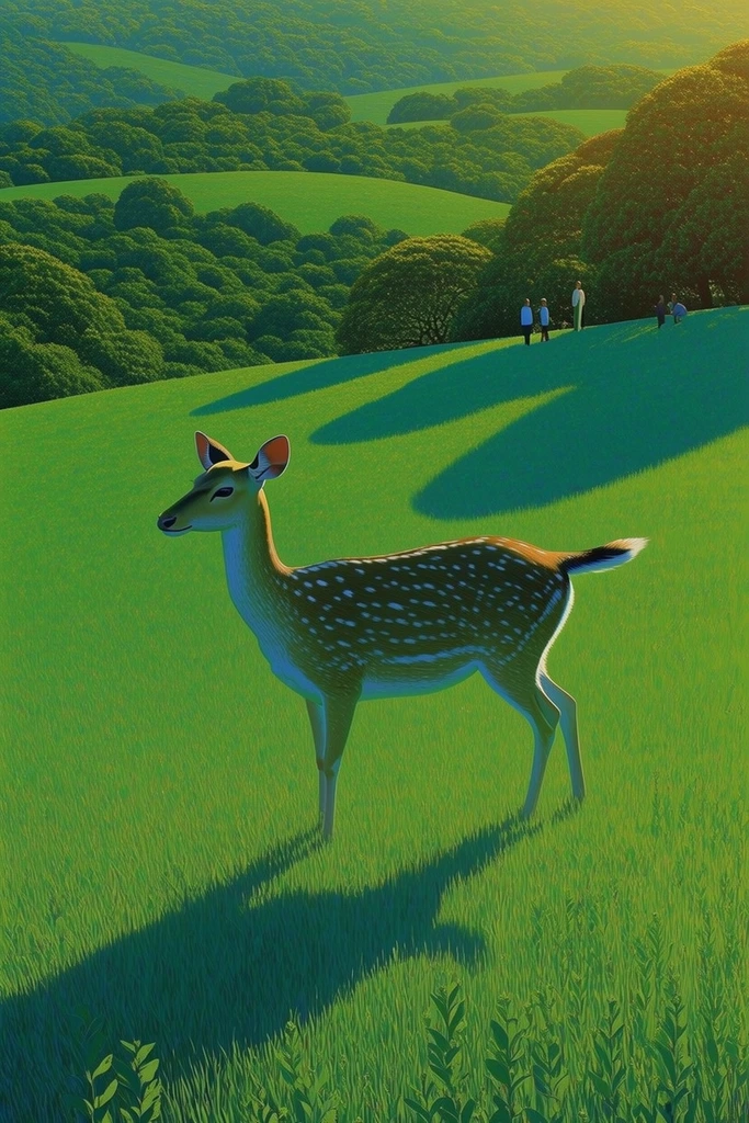Surreal Pastoral Impressionism style AI image example 3
