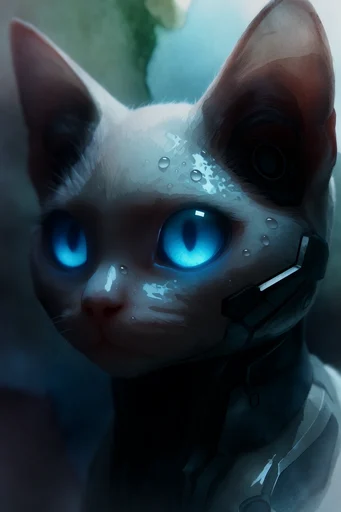 Ethereal Cybernetic Surrealism style reference image — soft clinical lighting