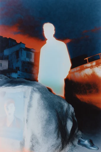 Thermal Noir Surrealism style reference image — thermal imaging style