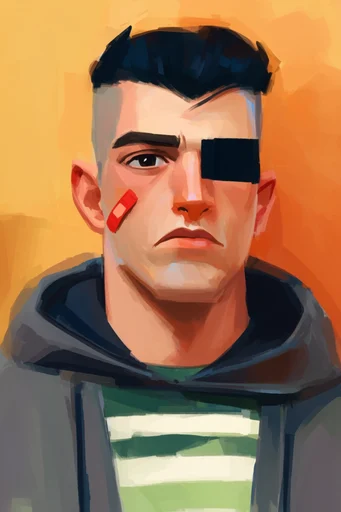 Vibrant Expressionist Geometry style reference image — bold impasto brushstrokes