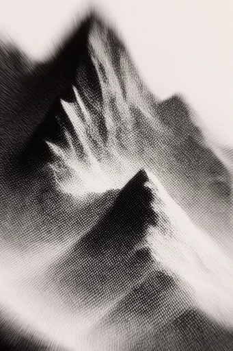 Textured Monochrome Noir style reference image — high-contrast monochrome
