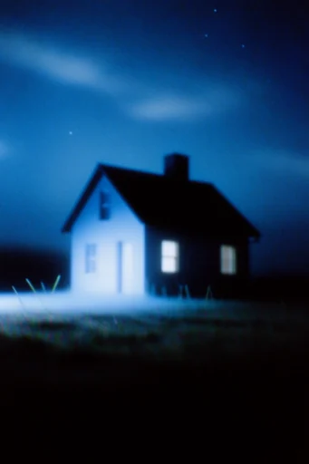 Nocturnal Cobalt Liminality style reference image — minimalist composition