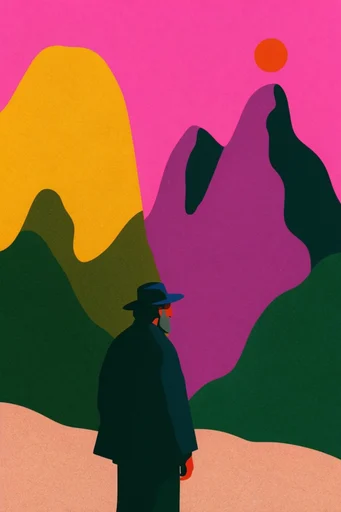 Graphic Pop Surrealism style reference image — minimalist surrealism