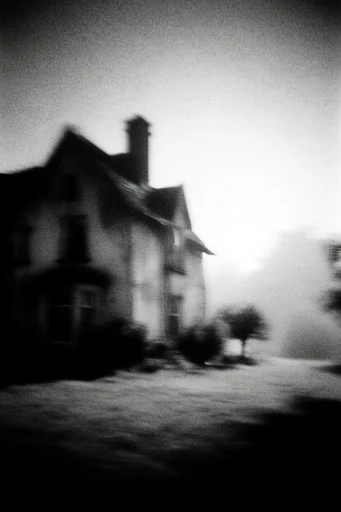 Obscured Monochrome Noir style reference image — stark chiaroscuro