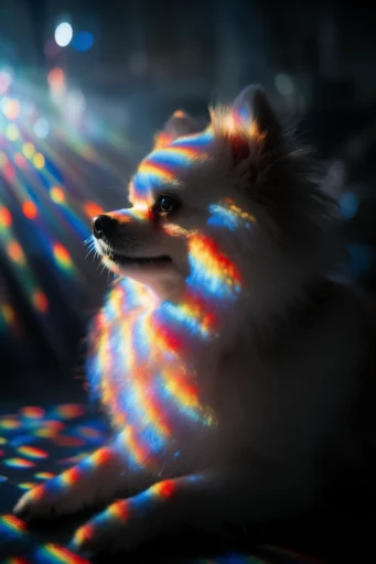 Prismatic Ethereal Glamour style reference image — glitter makeup