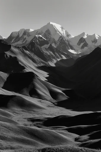 Dramatic Monochrome Noir style reference image — editorial aesthetic
