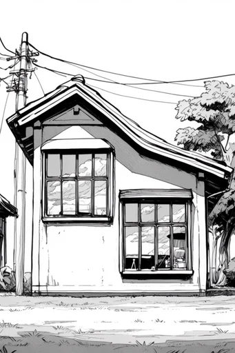 High-Contrast Ink Expressionism style AI image example 4
