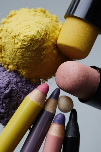 Visceral Macro Beauty style reference image — tactile cosmetic textures