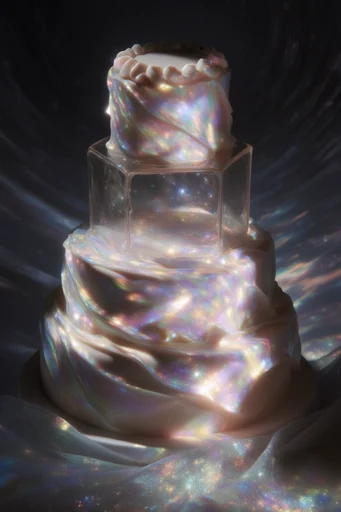 Ethereal Celestial Portraits style reference image — cosmic dust particles
