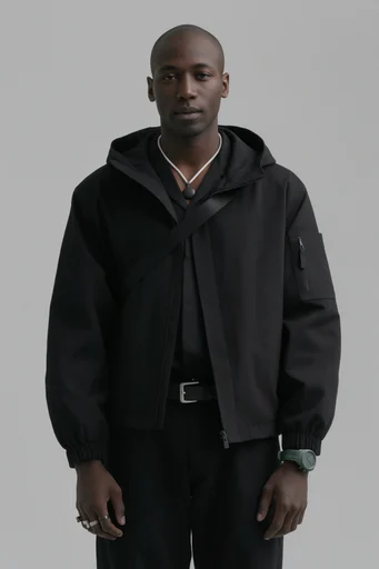 Clinical Avant-Garde Techwear moodboard — generate AI images in this style