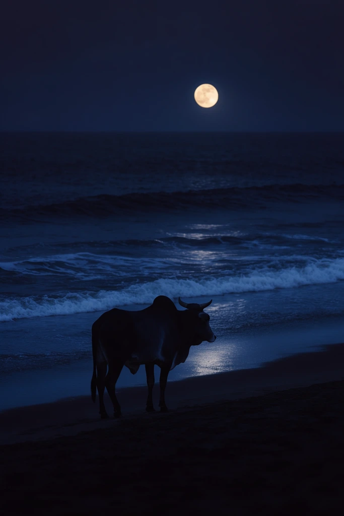 Monolithic Midnight Minimalism style AI image example 3