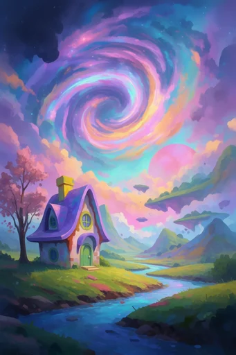 Luminous Cosmic Dreamscape style AI image example 4