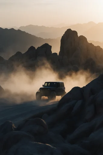 Ethereal Desert Futurism style reference image — ethereal mist