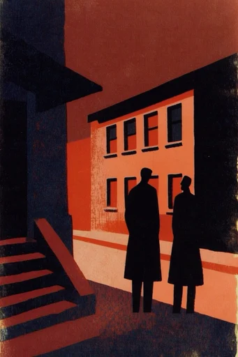 Modern Terracotta Noir style reference image — mid-century noir