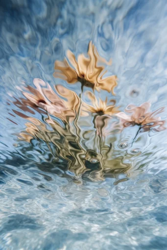 Ethereal Liquid Refraction style reference image — dreamy abstract textures
