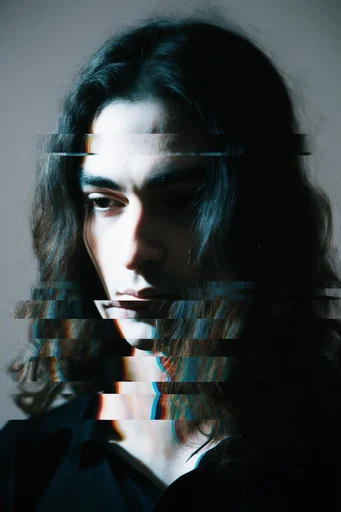 Analog Glitch Gothic moodboard — generate AI images in this style