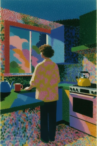 Vibrant Textured Narrative moodboard — generate AI images in this style