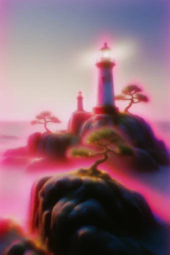 Thermal Aura Surrealism style reference image — silhouetted form
