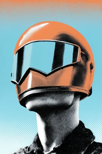 Textured Halftone Pop moodboard — generate AI images in this style