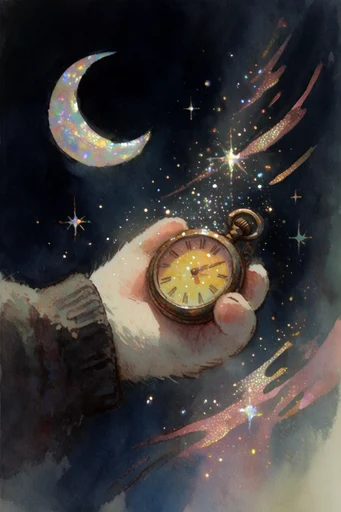 Ethereal Celestial Storybook style reference image — ethereal celestial motifs