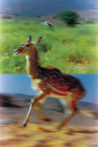 Nostalgic Surrealist Motion style AI image example 3