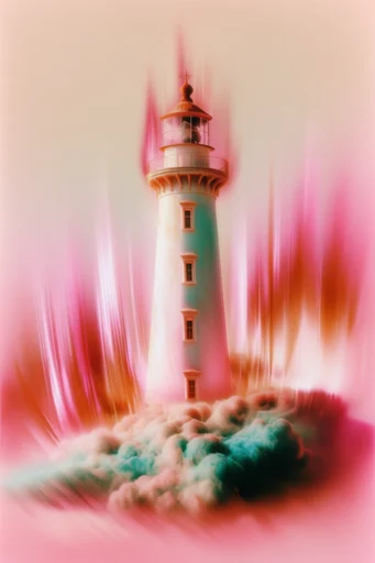 Surreal Glitch Etherea style reference image — soft focus glow
