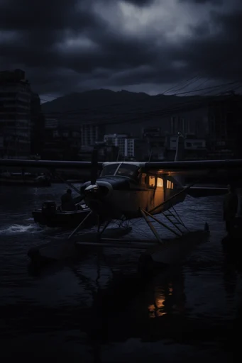 Melancholic Coastal Nocturne style reference image — cinematic chiaroscuro