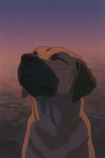 Nostalgic Twilight Anime style AI image example 3