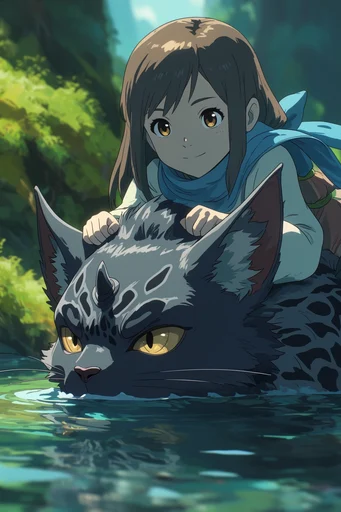 Cinematic Anime Nature style reference image — lush natural environment