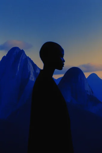 Nocturnal Liquid Silhouette style reference image — high-contrast silhouette