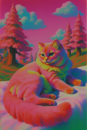Surreal Neo-Pop Pastoral style reference image — velvety texture