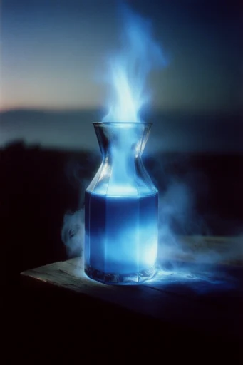 Luminescent Nocturnal Etherealism style reference image — deep indigo twilight