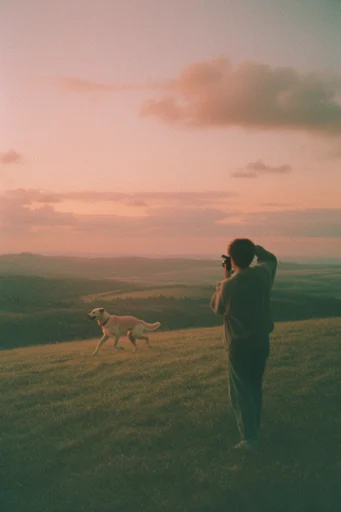 Ethereal Analog Nostalgia style reference image — low contrast